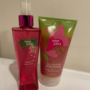 Sweet Pea Mist and Body Scrub